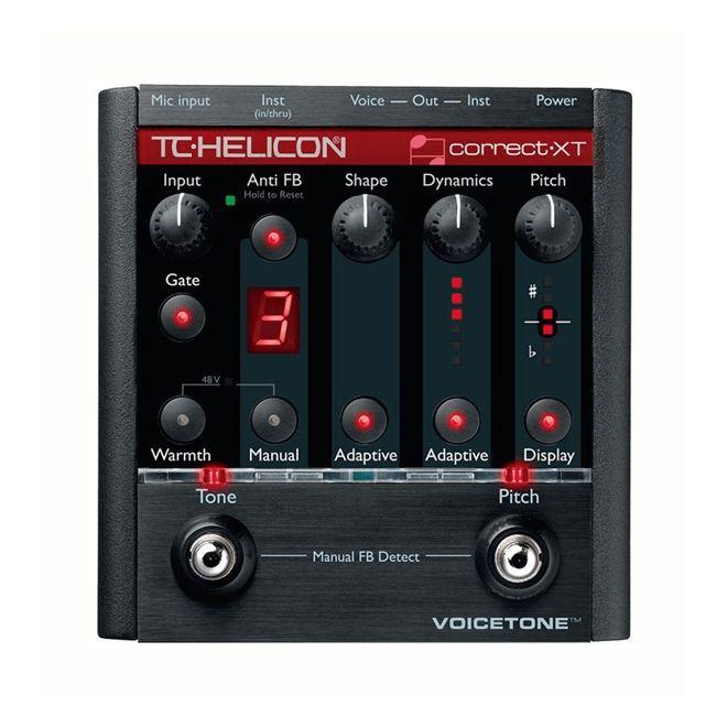 Corretor auto-cromático de Voz Voicetone TC Helicon Correct XT